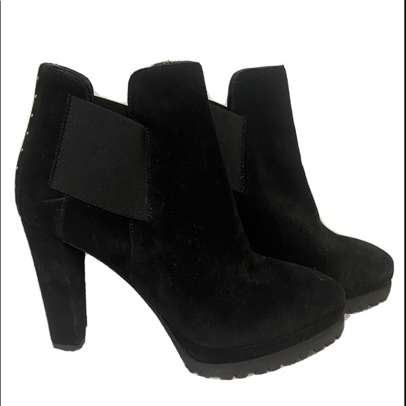 AllSaints Black Studded ankle Boot - Picture 2 of 4
